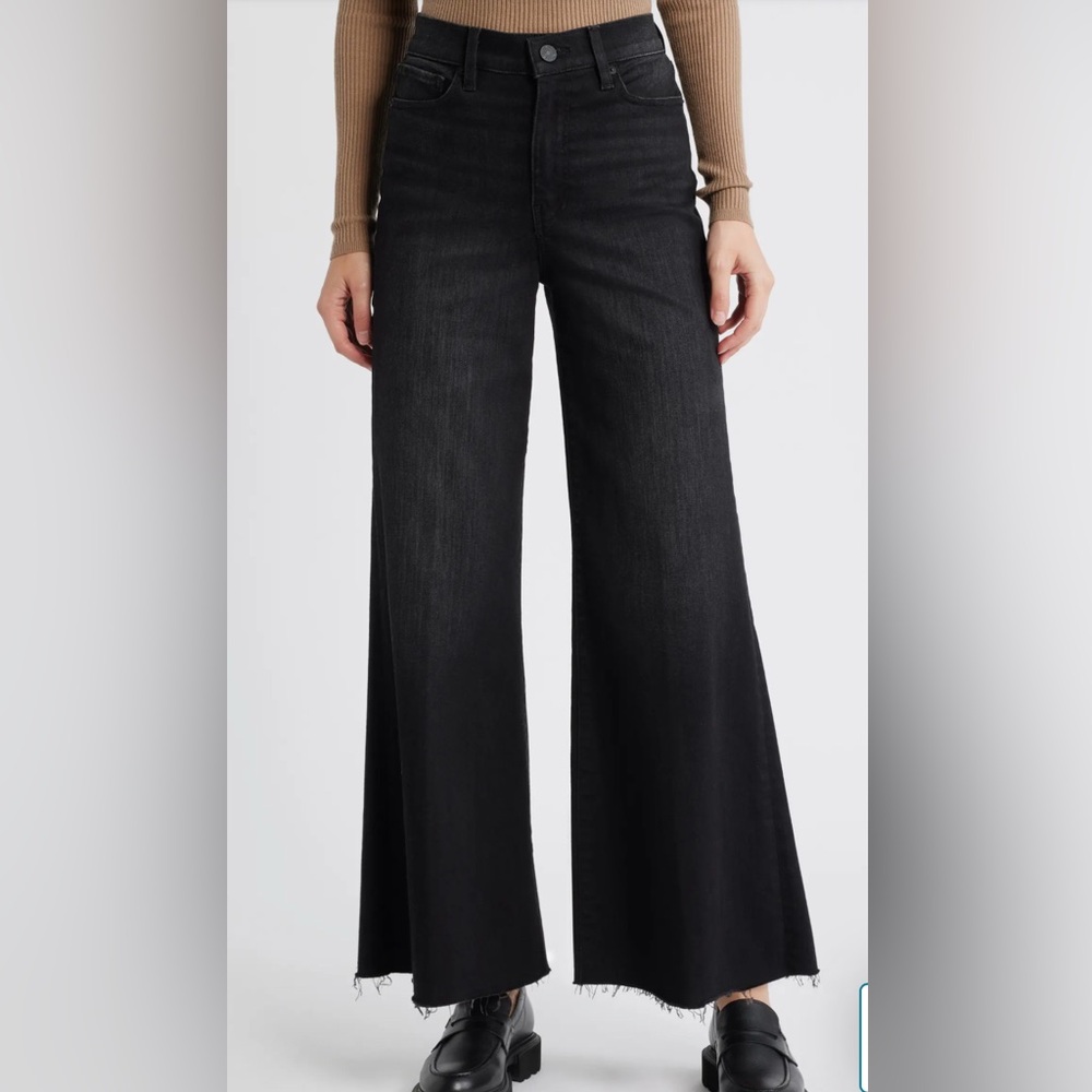 FRAME Le Pallazzo Black Wide-Leg Jeans